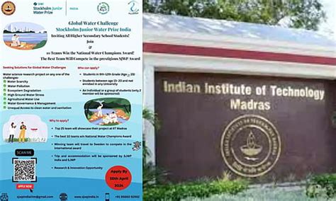 IIT-M invites entries for Global Water Challenge for School Students