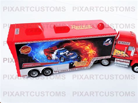 Buy Disney Cars Mack Hauler Transforming Lightning McQueen Custom Read ...
