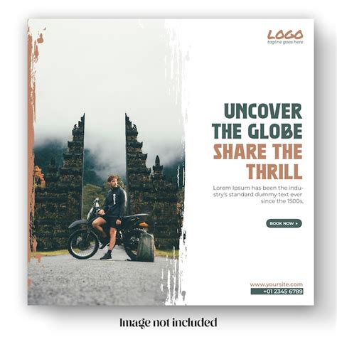 Travel instagram post template | Premium PSD