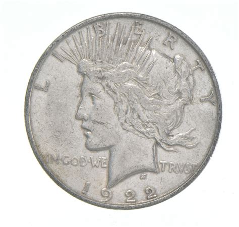 Better - 1922-D Peace Silver Dollar - 90% US Coin | Property Room