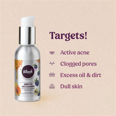 Buy Honeyfix Facewash Online for Oily & Acne Prone Skin - Vilvah