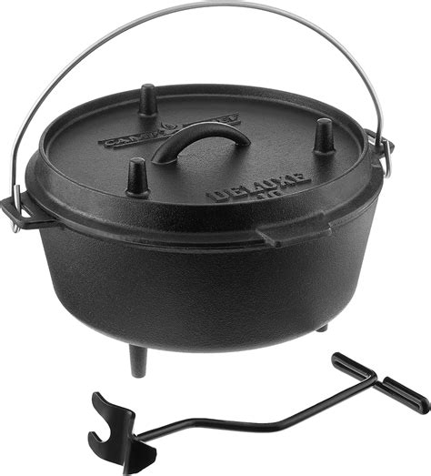 CampChef Camp Chef DO10-6 Quart Dutch Oven Pre-Seasoned Cast India | Ubuy