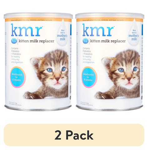 (2 pack) Pet-Ag KMR Kitten Milk Replacer Powder - 12 oz - Walmart.com
