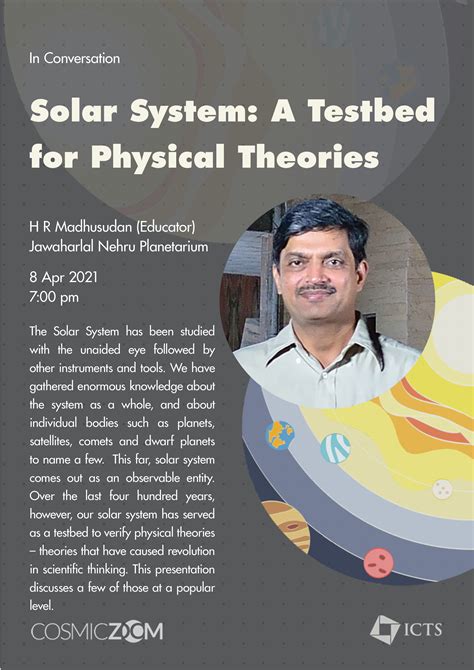 Solar System: A Testbed for Physical Theories | ICTS