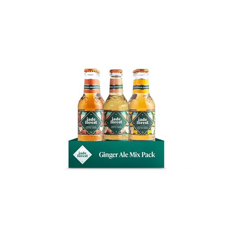 Jade Forest Assorted Ginger Ale Mix Pack, 250 ML, Pack of 24, Low ...