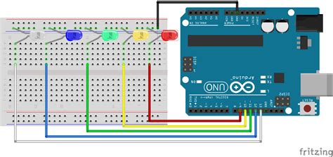 Image result for 5 LEDs En Arduino