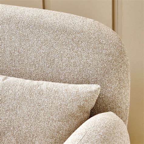 Buy Clair Fabric Swivel Accent Chair with Cushion - Beige from Home ...