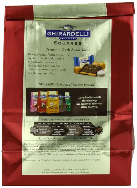 Ghirardelli Dark Chocolate Squares, XL Bag, 16.71 oz India | Ubuy