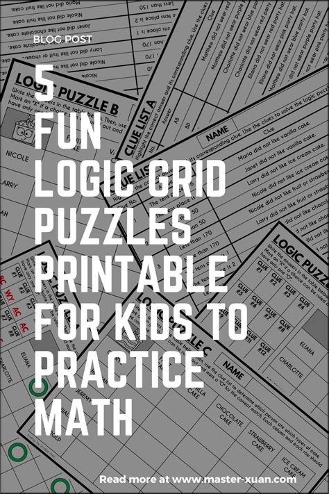 Image result for Logic Grid Puzzles