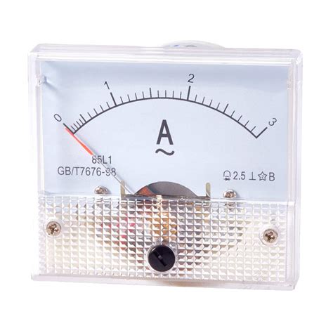 Fielect AC 0-3A Analog Current Panel 85L1 Amp Ammeter Gauge Meter 2.5 ...