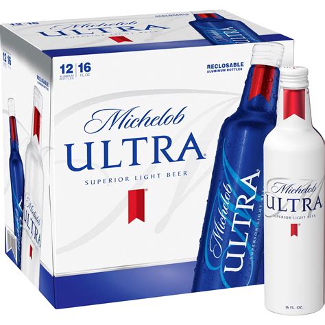Michelob Ultra Light Beer, 12 Pack 16 fl. oz. Bottles, 4.2% ABV ...