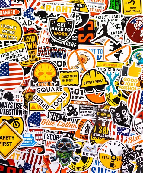 Amazon.com: Hard Hat & Tool Box Vinyl Stickers – Stickers for Adults ...