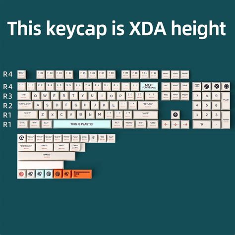 Buy RUNJRX 128 Keys Plastic Theme XDA Profile PBT Dye Sublimation ...