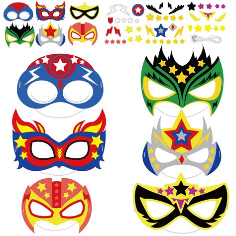 Buy chiazllta 24 Packs Your Own Super Theme Hero s Hero Craft Kit for ...