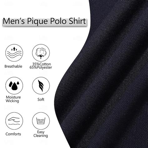 Men's Polo Shirts Golf Shirt Work Business Stand Collar Banded Collar ...