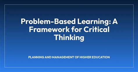 Image result for Problem Based Learning Higher Education