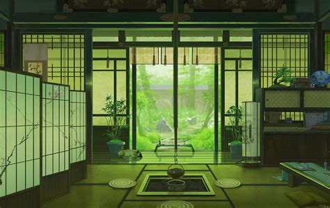 Download wallpaper 3840x2426 interior, japan, art, window, view hd ...