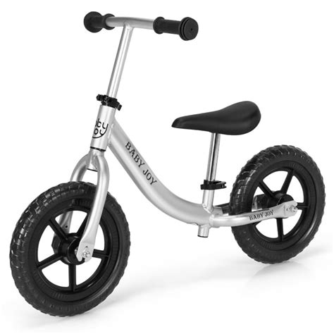 Yardi Yard Aluminum Adjustable No Pedal Balance Bike for Kids-Black ...