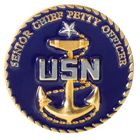 Buy United States Navy Senior Chief Petty Officer Rank Challenge Coin ...