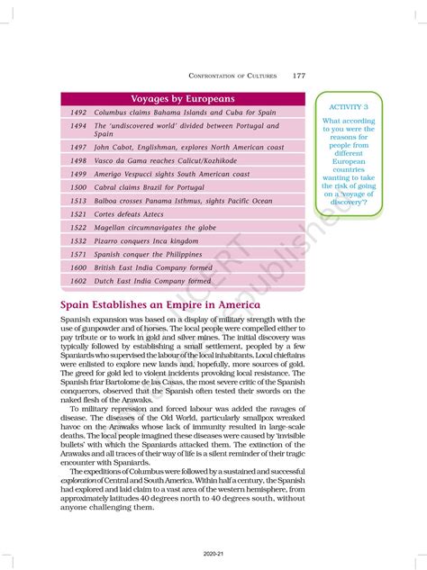 Confrontation Of Cultures - NCERT Book of Class 11 Themes In World History