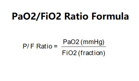 Image result for PaO2/FiO2 Graph
