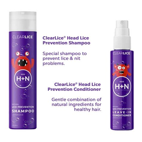 Buy ClearLice Lice Prevention Kit | Shampoo & Conditioner | Daily ...