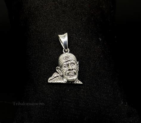 Buy Idol Sai Baba Pendant 925 Sterling Silver Handmade Amazing Online ...