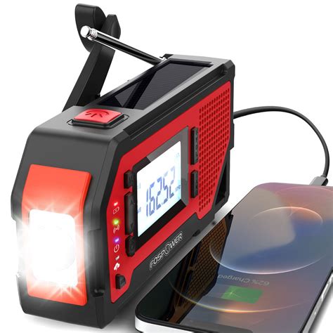 Buy Emergency Bluetooth Radio Speaker, Portable Battery NOAA AM FM Hand ...