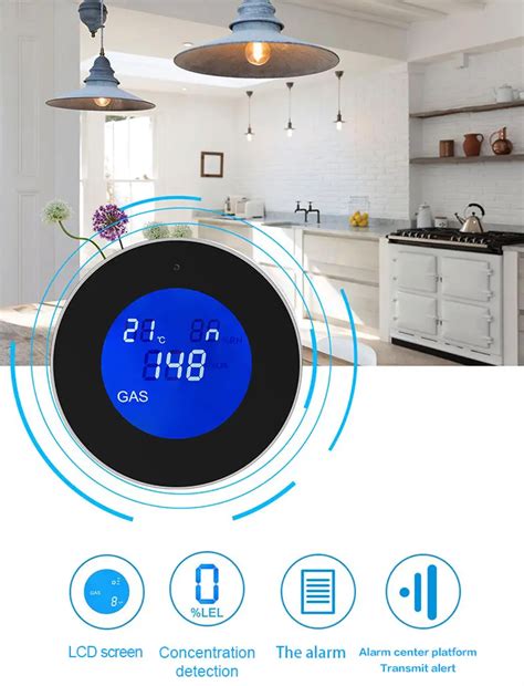 Wireless WiFi LPG Gas Detector Alarm - APP Control for Gas Leak Detect