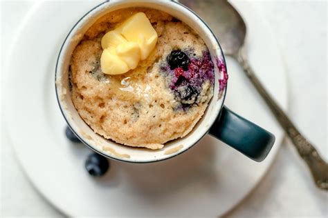 90-Second Irresistible Blueberry Muffin in a Mug - The Toasted Pine Nut