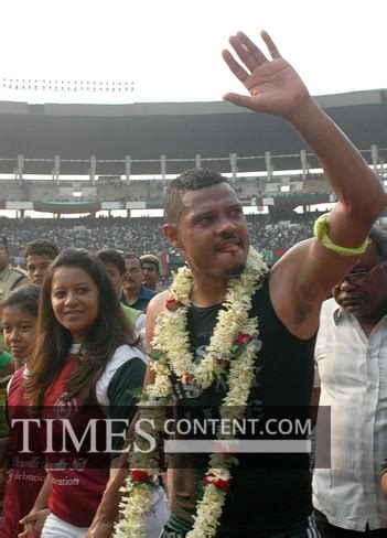Jose Ramirez Barreto Sports Photo Accompanied by his wi...
