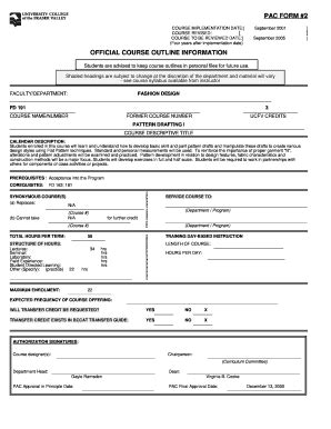 Fillable Online PATTERN DRAFTING I Fax Email Print - pdfFiller