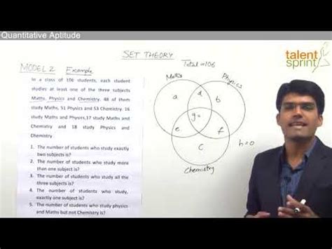 Example of Three Sets - Model 2 - Set Theory - Quantitative Aptitude ...