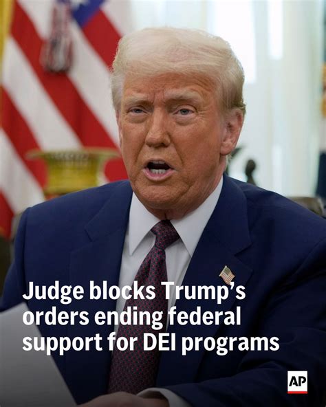 Judge Blocks Trump Executive Order Against Dei Programs