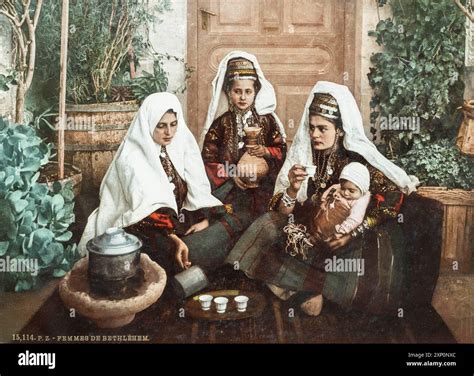 Palestinian women dancing traditionally, Bethlehem c. 1936