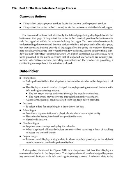 User Interface Design - Command Buttons If they affect only a page or ...