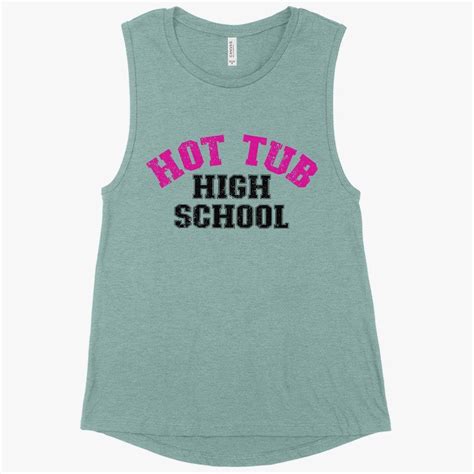 Women’s Muscle Hot Tub High School Tank