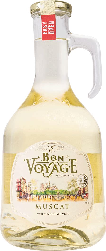 Bon Voyage Muscat bílé polosladké víno 1L | Excaliburshop