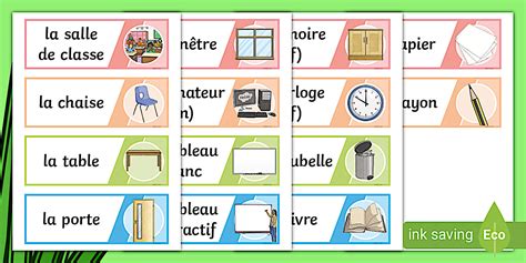 👉 French: Classroom Objects and Furniture Labels - KS2