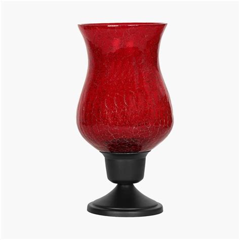 Buy Raga Glass Crackle Hurricane Candle Holder from Home Centre at just ...