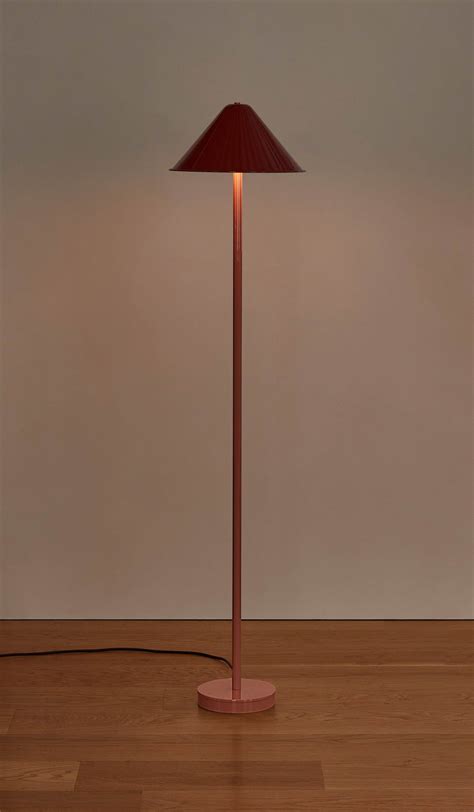 In Common With Eave Floor Lamp - Black Shade / Oxide Red Base | Floor ...