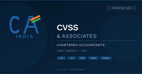 CVSS & Associates | Chartered Accountants in Jaipur | GST, Tax, Audit, MSME