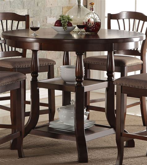 Bixby Espresso Round Counter Height Dining Table from New Classic ...