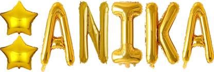 Flipkart.com | Shilpveda Solid ANIKA Name Letters foil Balloon names ...