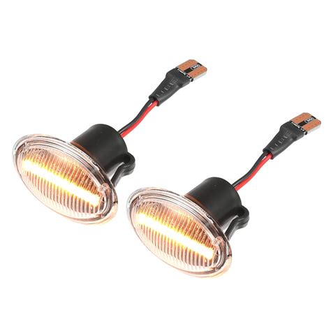 X AUTOHAUX 1 Pair LED Side Marker Light Turn Signal Lights Fender ...