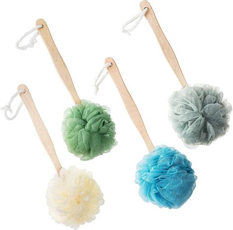 Amazon.com : 4 Pack Shower Loofah Body & Back Scrubber - Exfoliating Loofah luffa loofa Bath ...