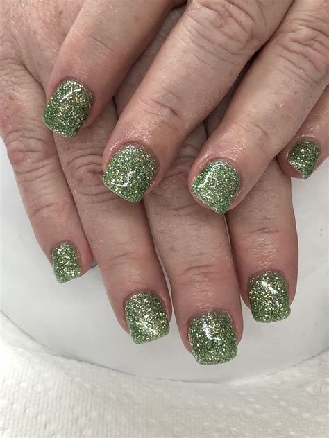 Pin by Ashley Rakestraw May on Nails | Green nails, Glitter nails ...