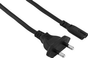 TUSCan Patch Cable 1.8 m Prong Power Cord 2 pin for Radio, Transistor ...