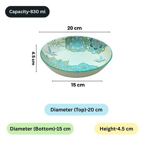 Lemon Tree Blue Ceramic Matte Finish Round Deep Dish Platter – Stylish ...