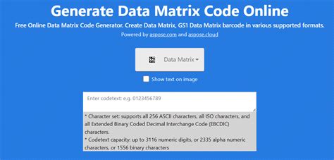 Image result for Data Matrix Code Generator